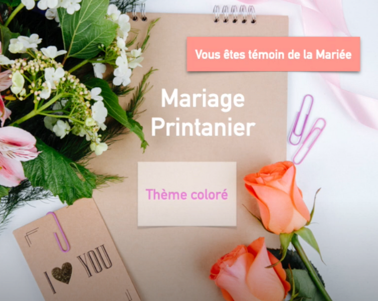 Mariage printanier avec un thème coloré