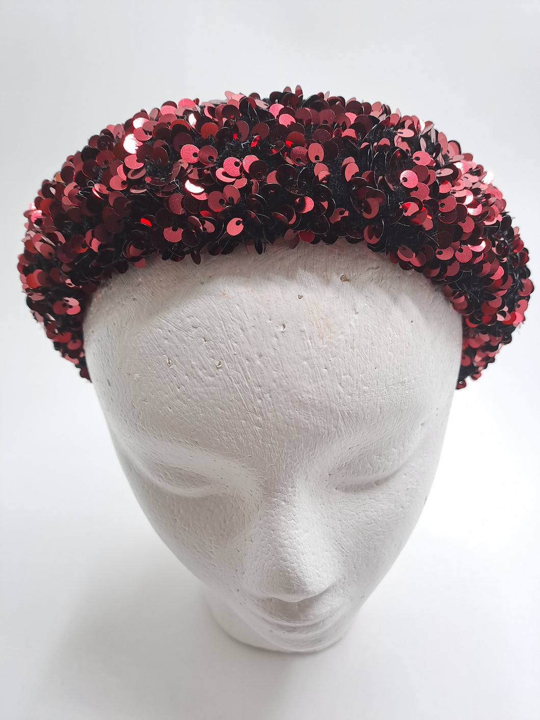 Serre-tête sequins rouge