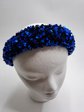 Charger l&#39;image dans la galerie, Serre-tête sequins bleu roy
