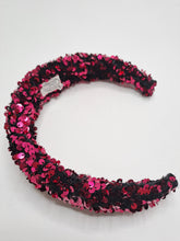 Charger l&#39;image dans la galerie, Serre-tête sequins fushia
