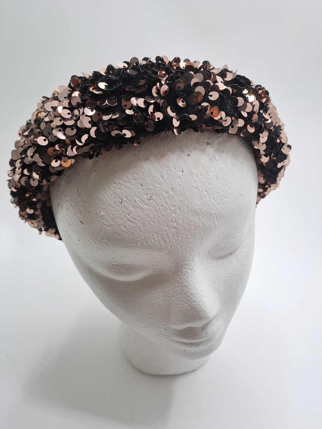 Serre-tête sequins saumoné