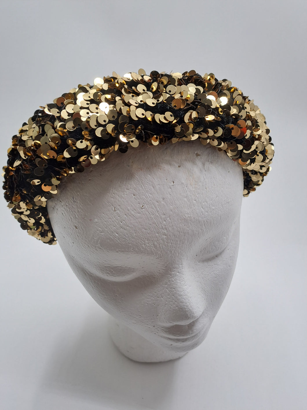 Serre-tête sequins or