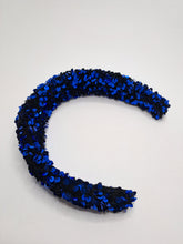 Charger l&#39;image dans la galerie, Serre-tête sequins bleu roy
