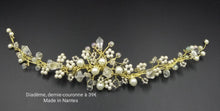 Charger l&#39;image dans la galerie, Diadème,demie-couronne perles
